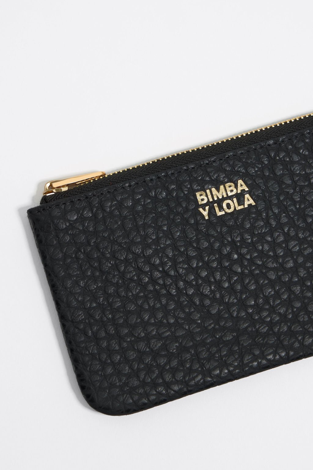 Black leather coin purse