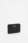 Black leather coin purse