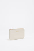 Off-white leather coin purse