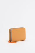 Peach leather coin purse