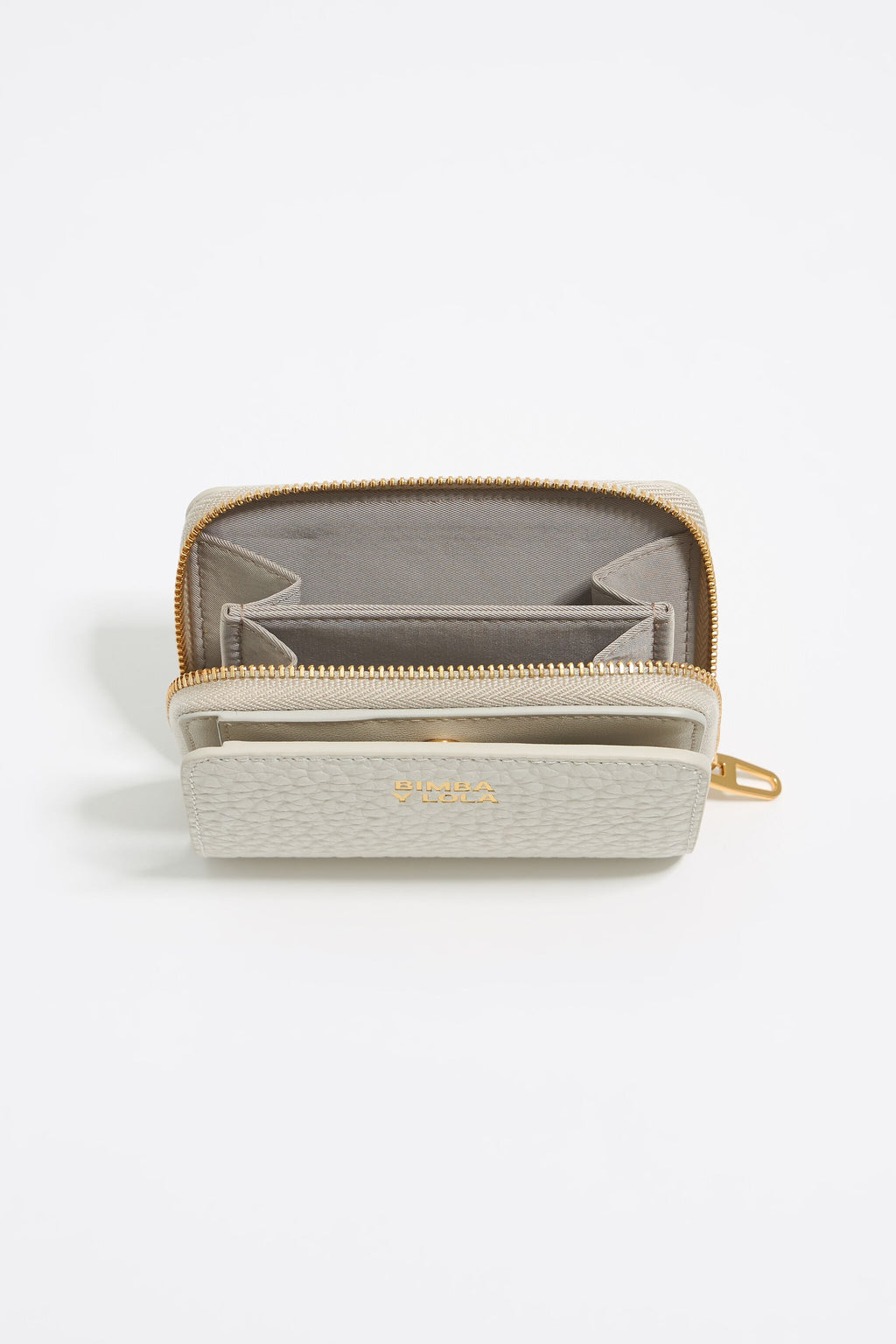 Off-white leather flap purse