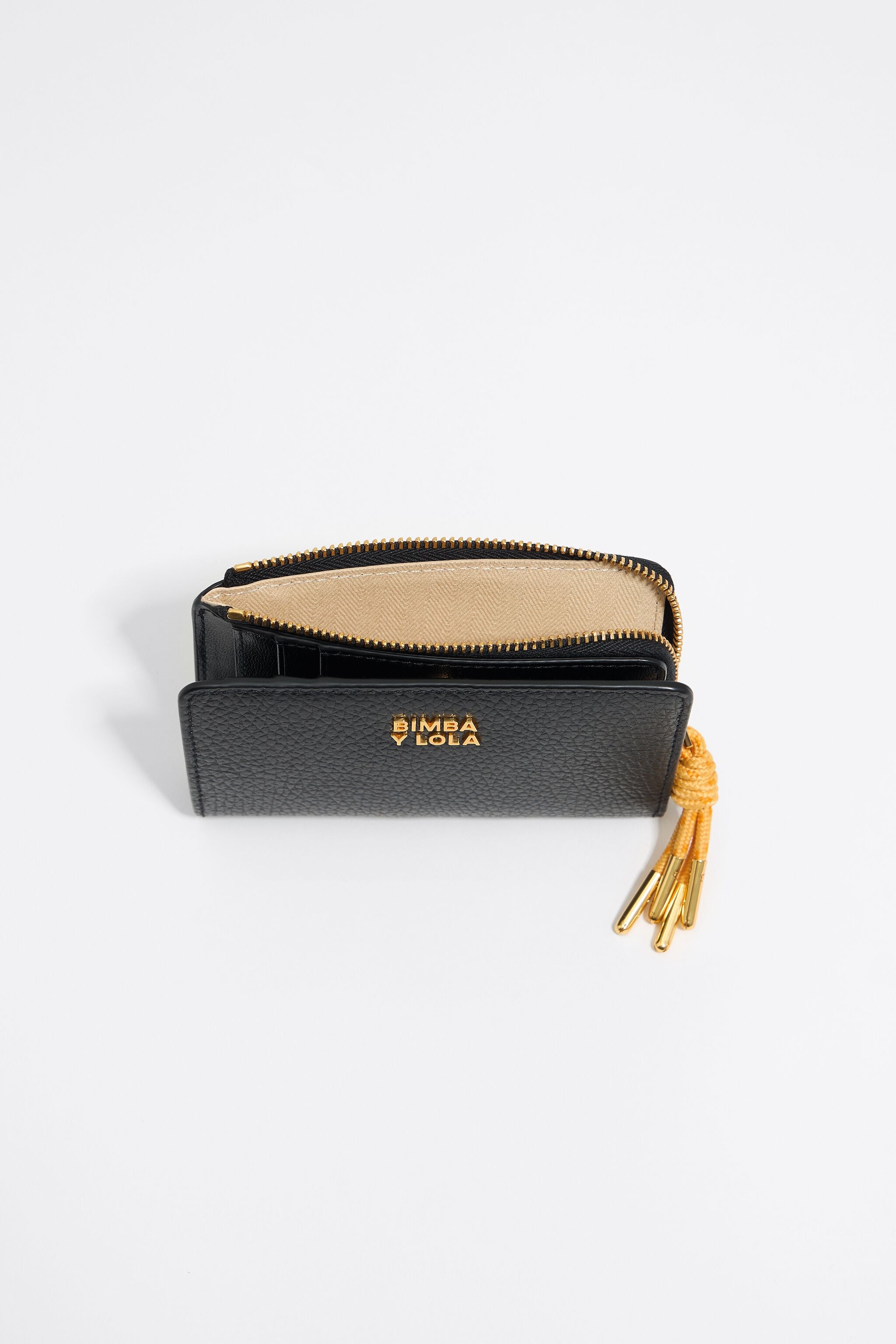 Black leather purse