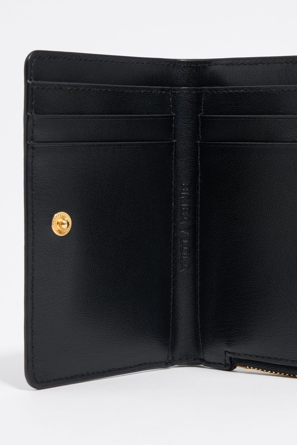 Black leather purse