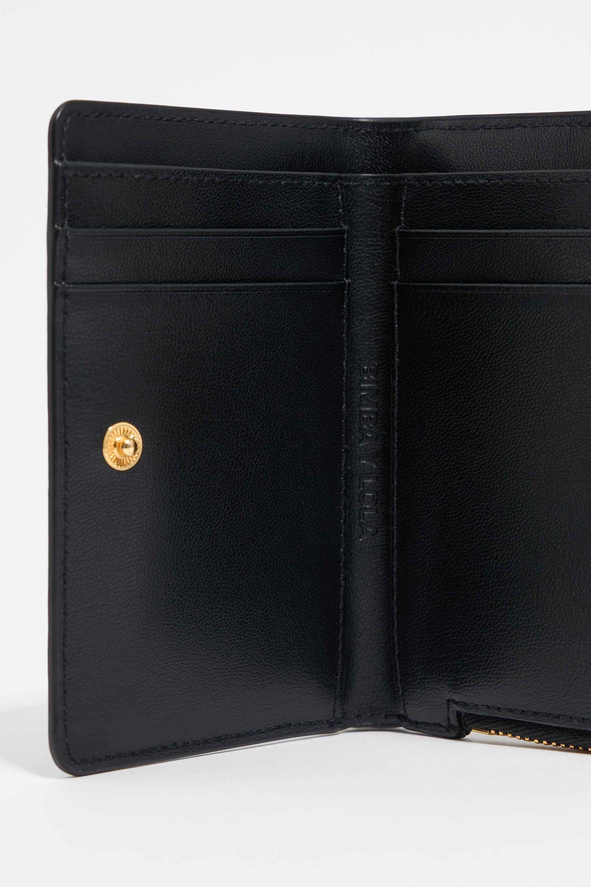 Black leather purse