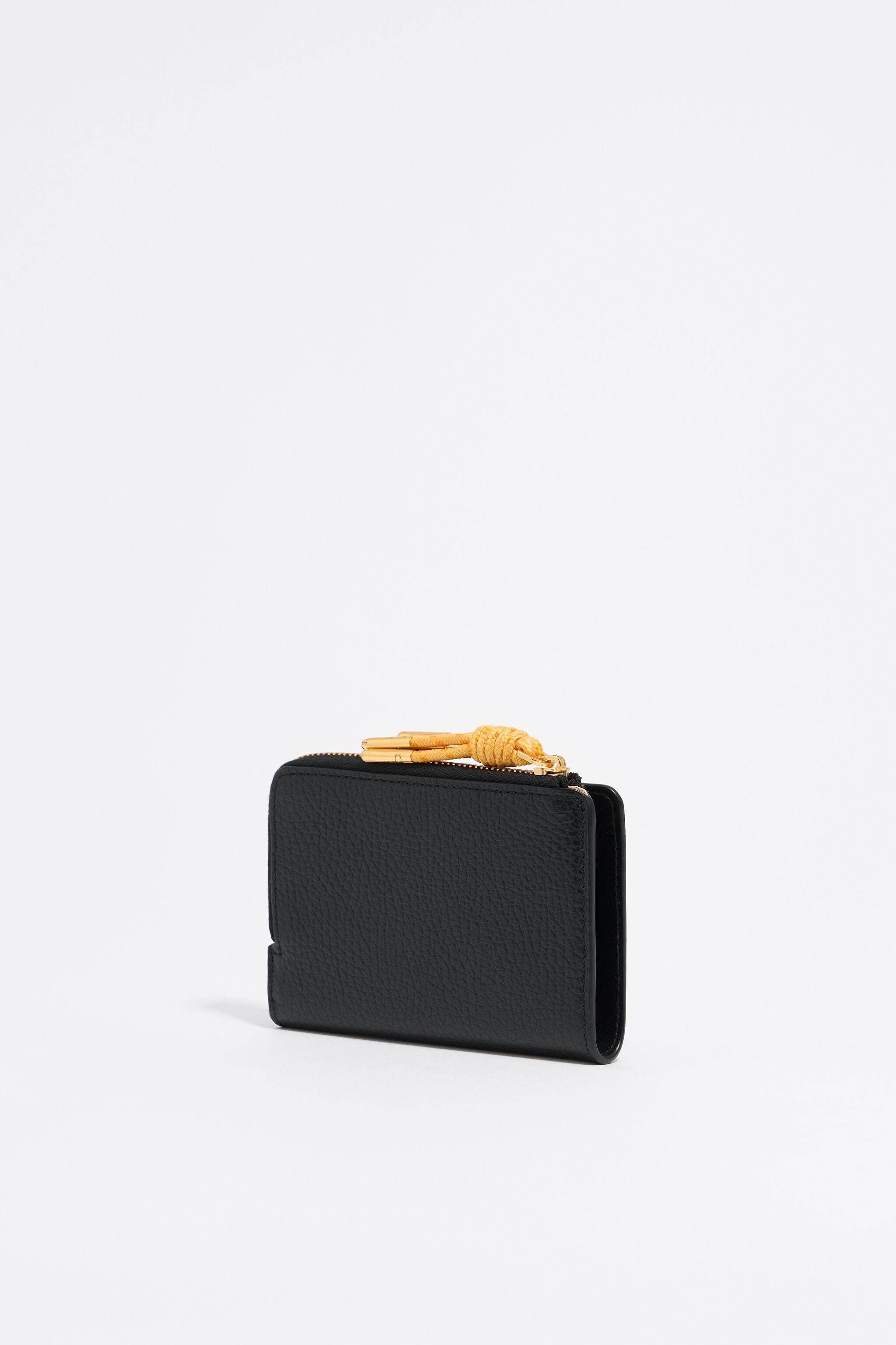 Black leather purse