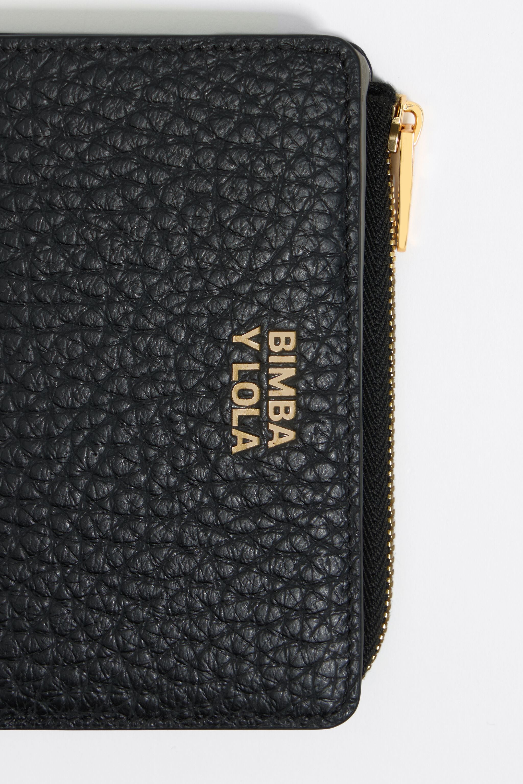 Black leather purse