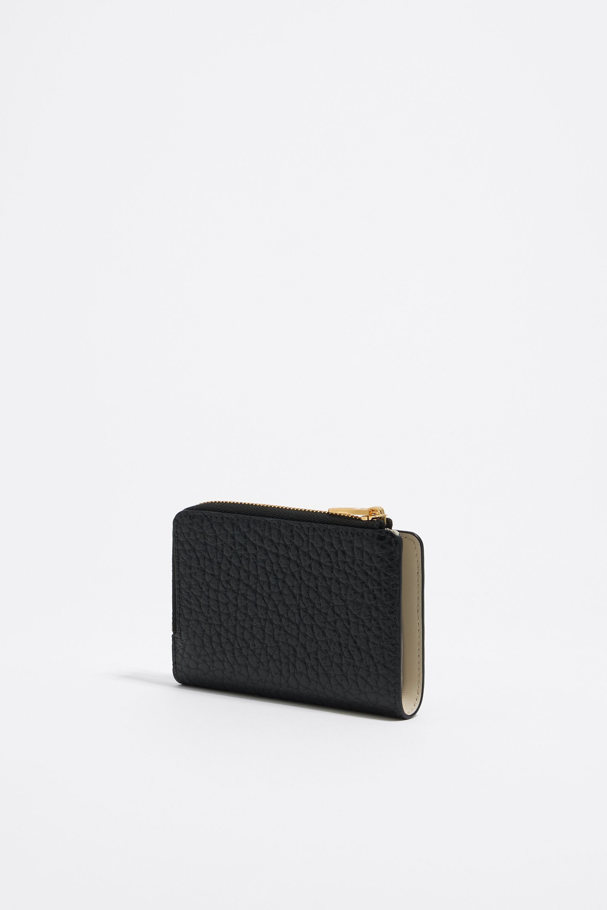 Black leather purse