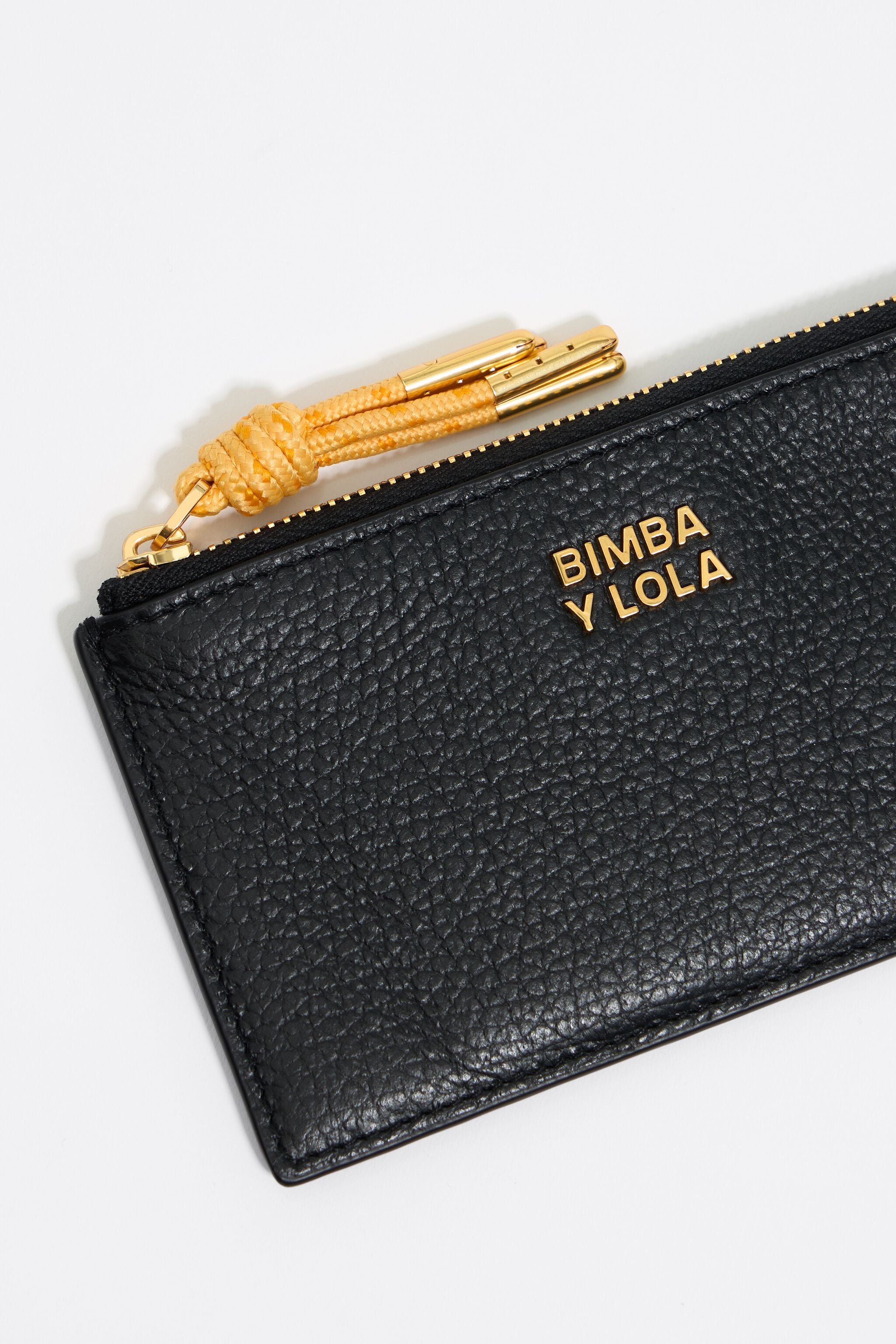 Black leather purse