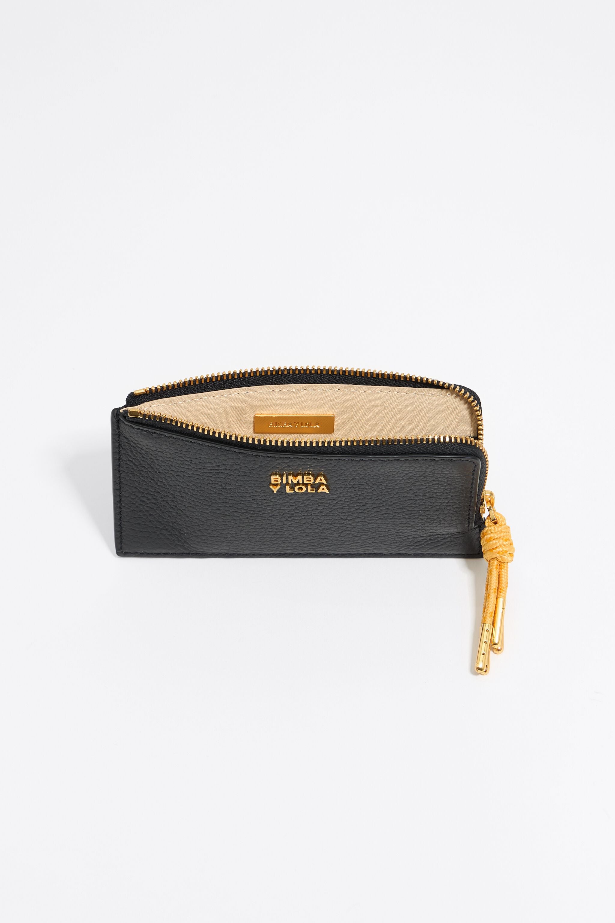 Black leather purse