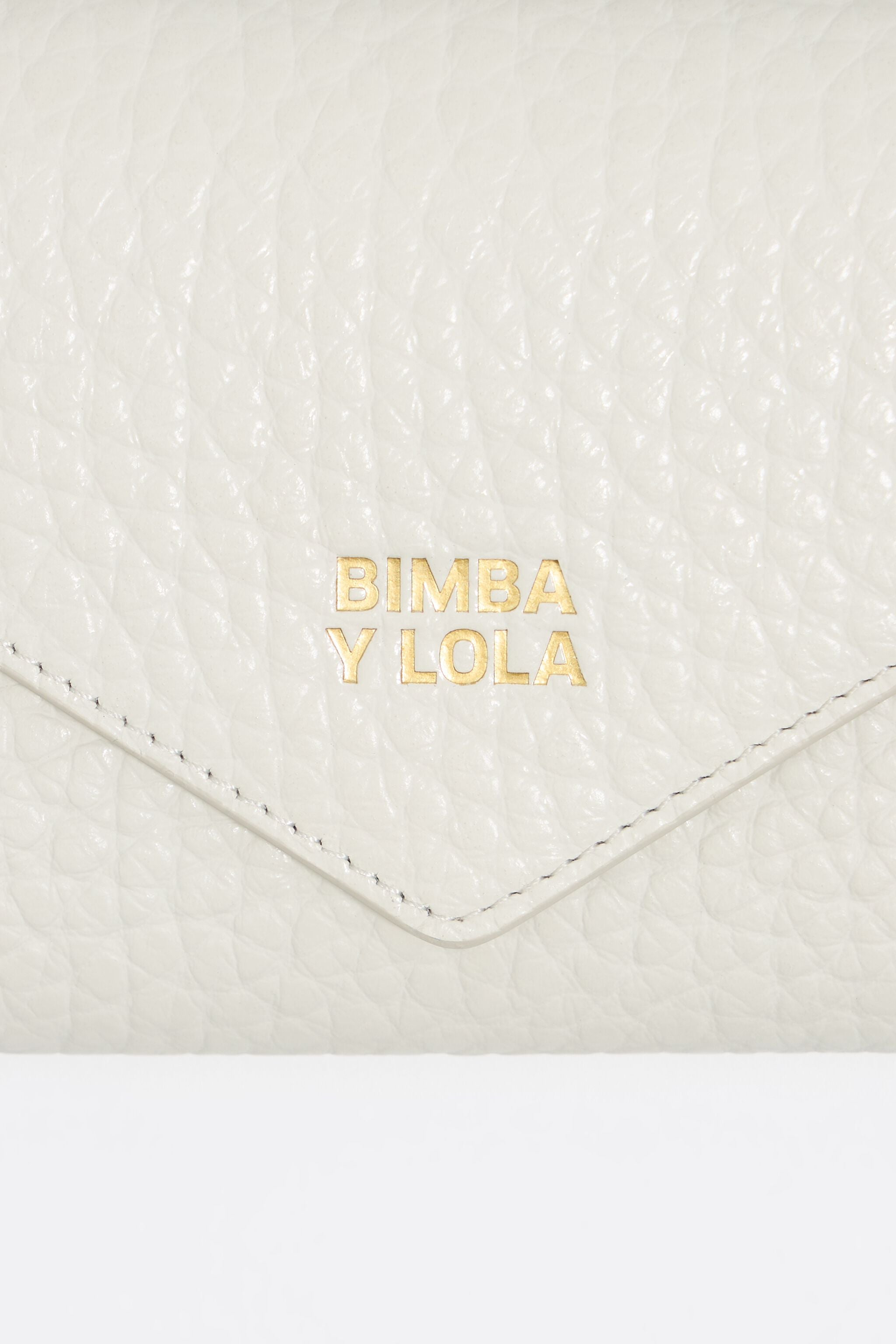 Off-white leather continental wallet