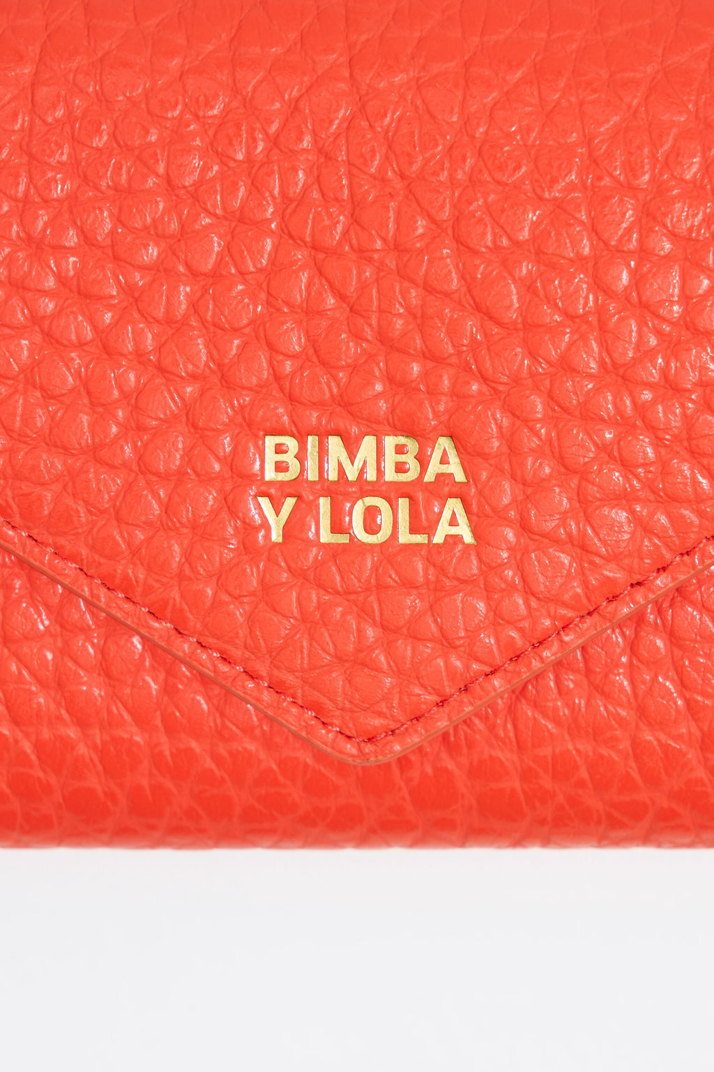 Coral leather continental wallet