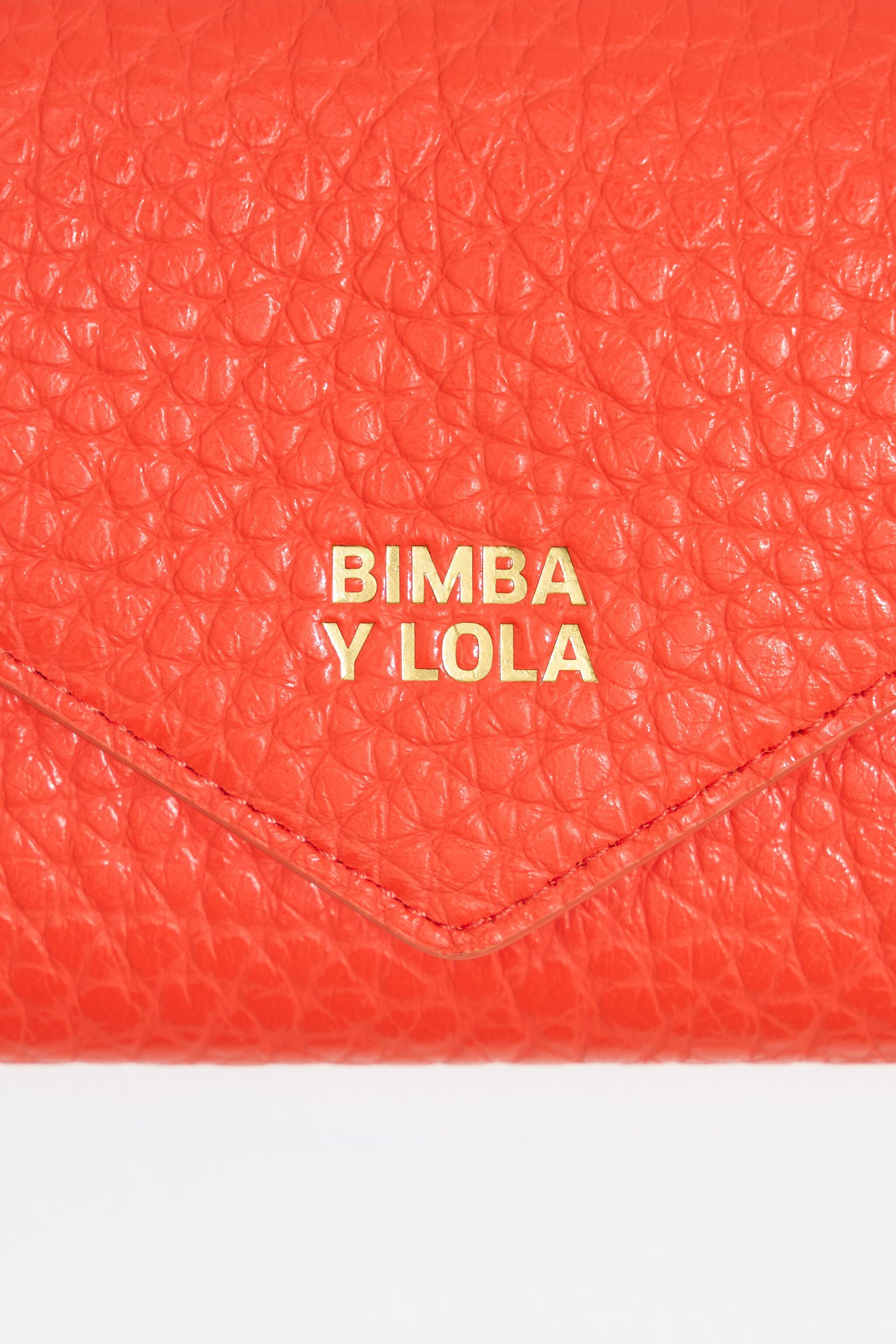 Coral leather continental wallet