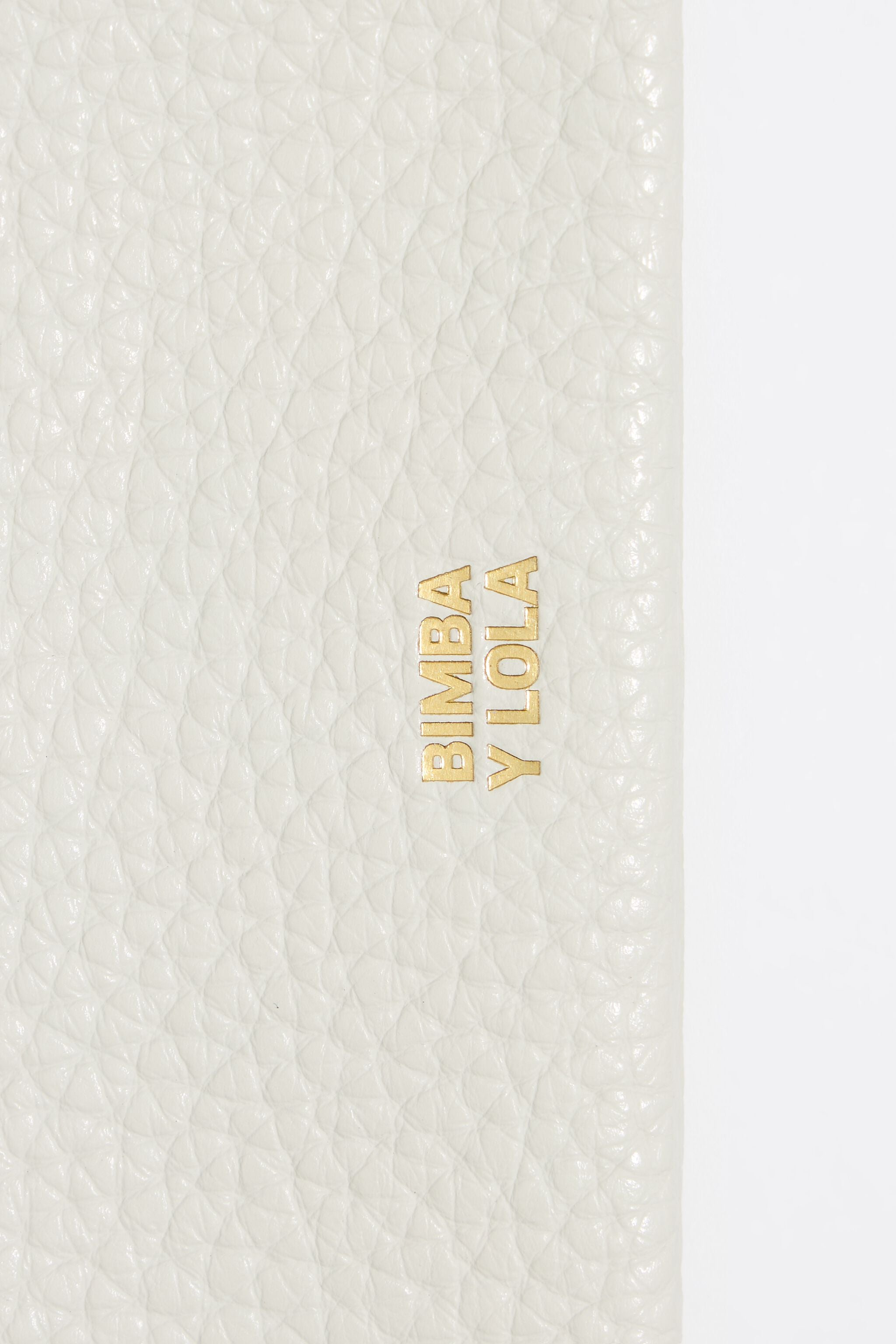 Off-white leather wallet