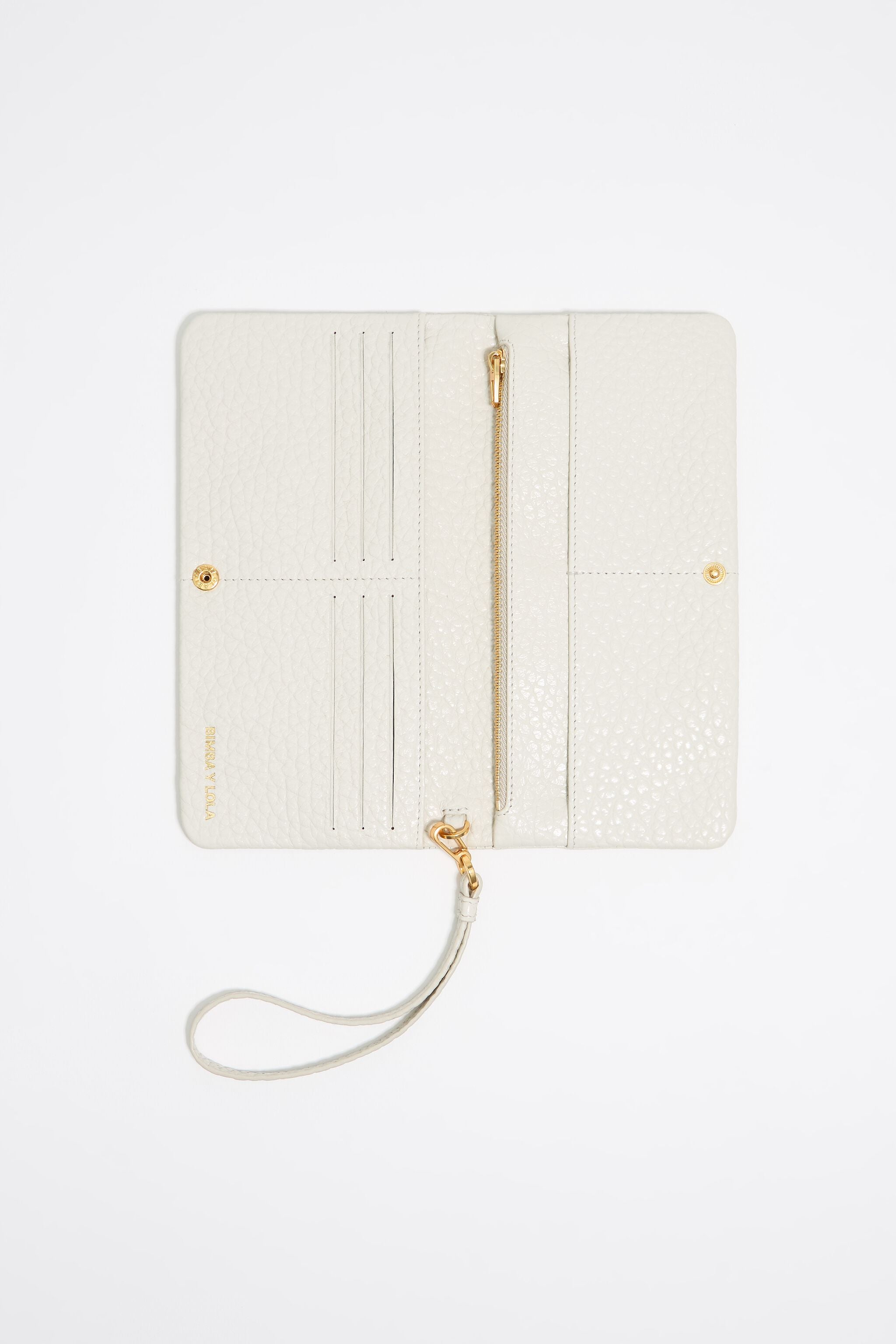 Off-white leather wallet