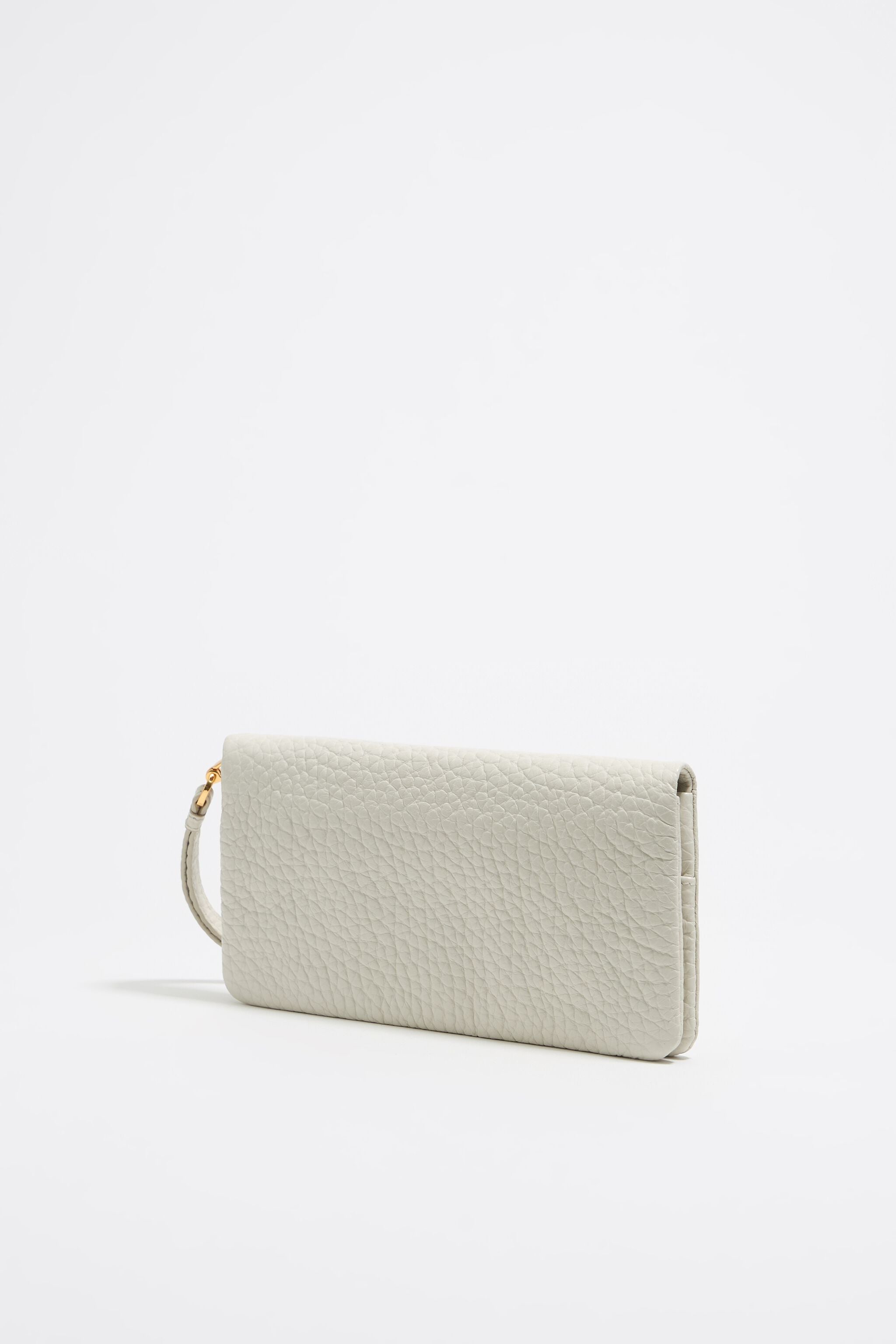 Off-white leather wallet
