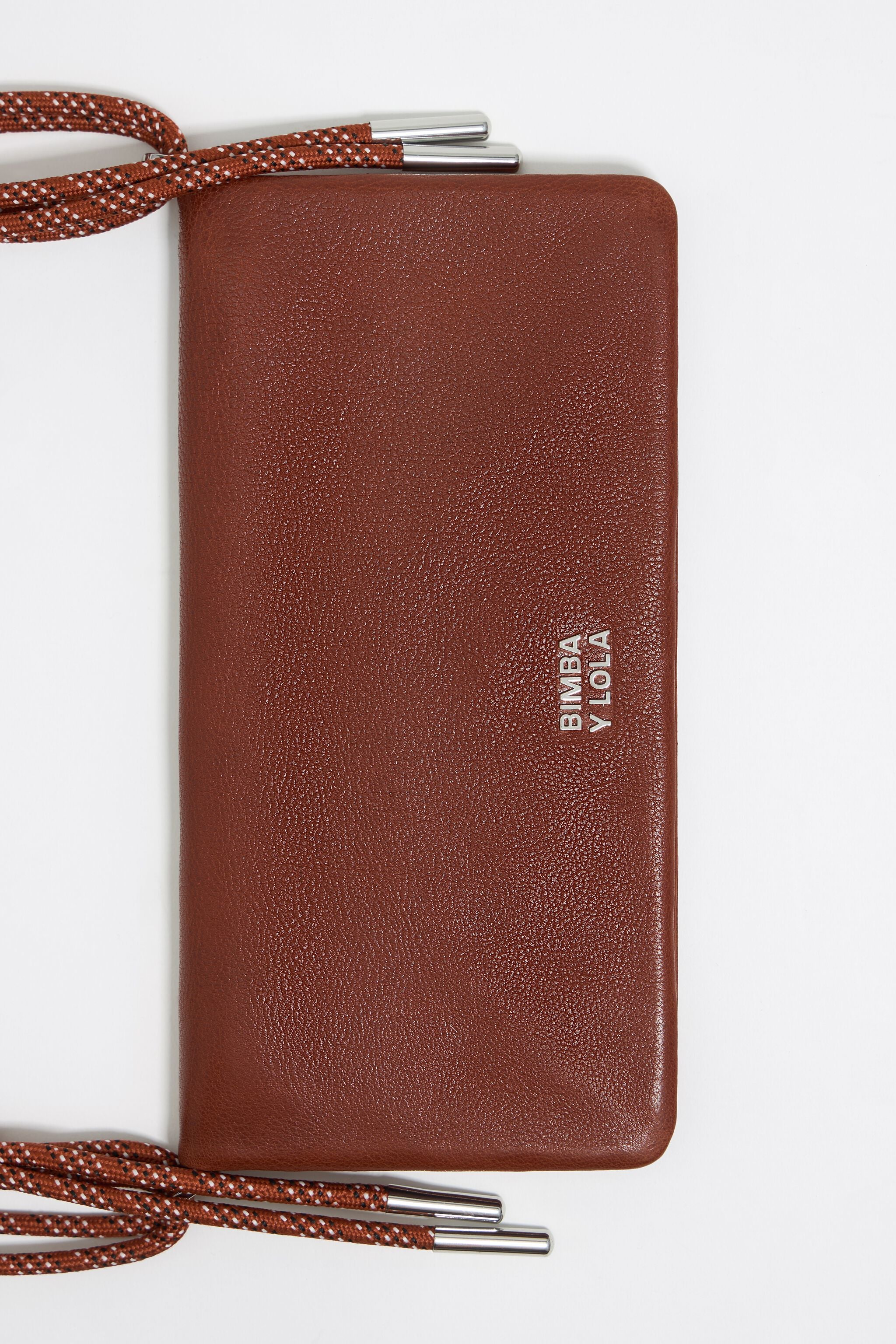 Chestnut leather mini bag
