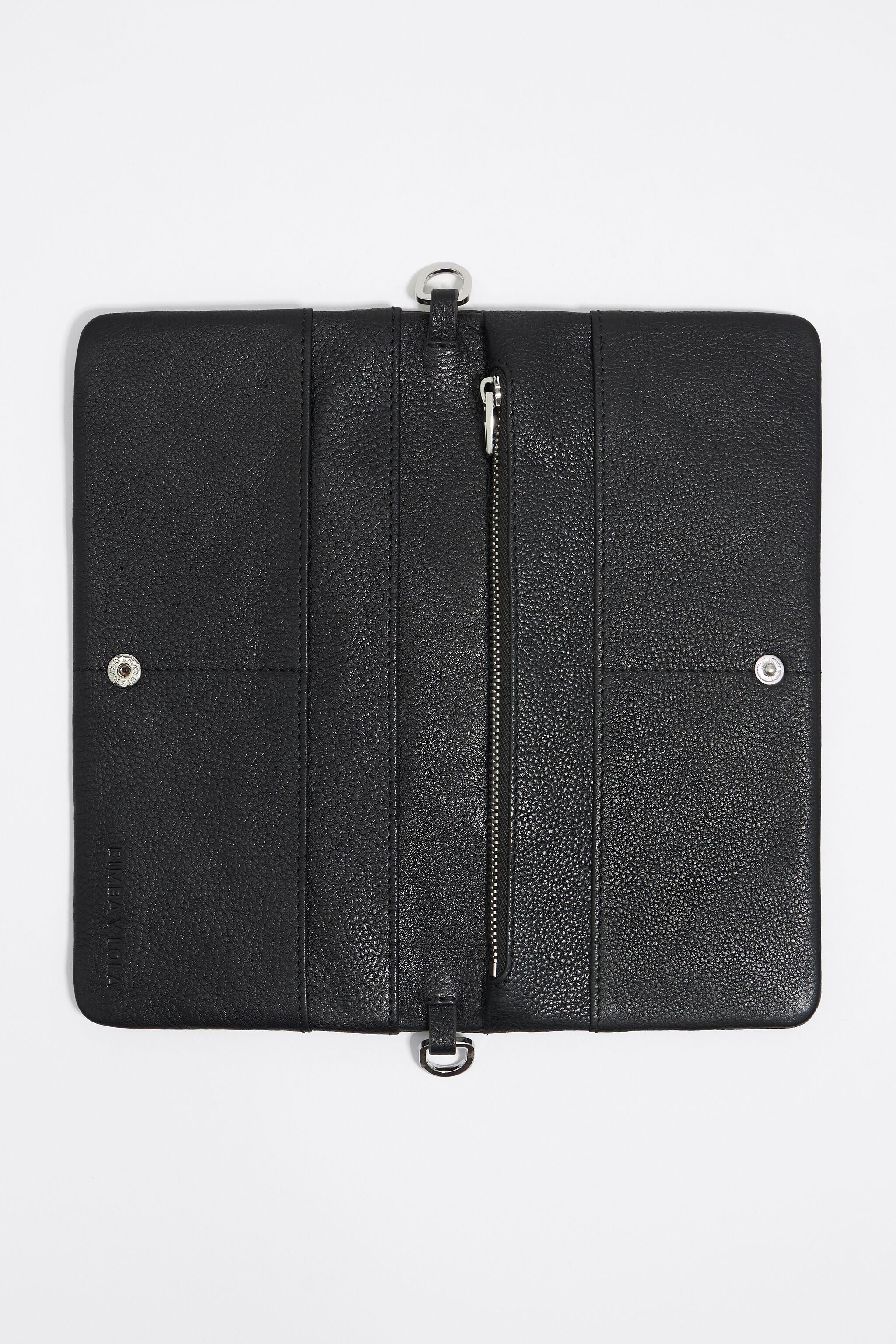 Black leather mini bag