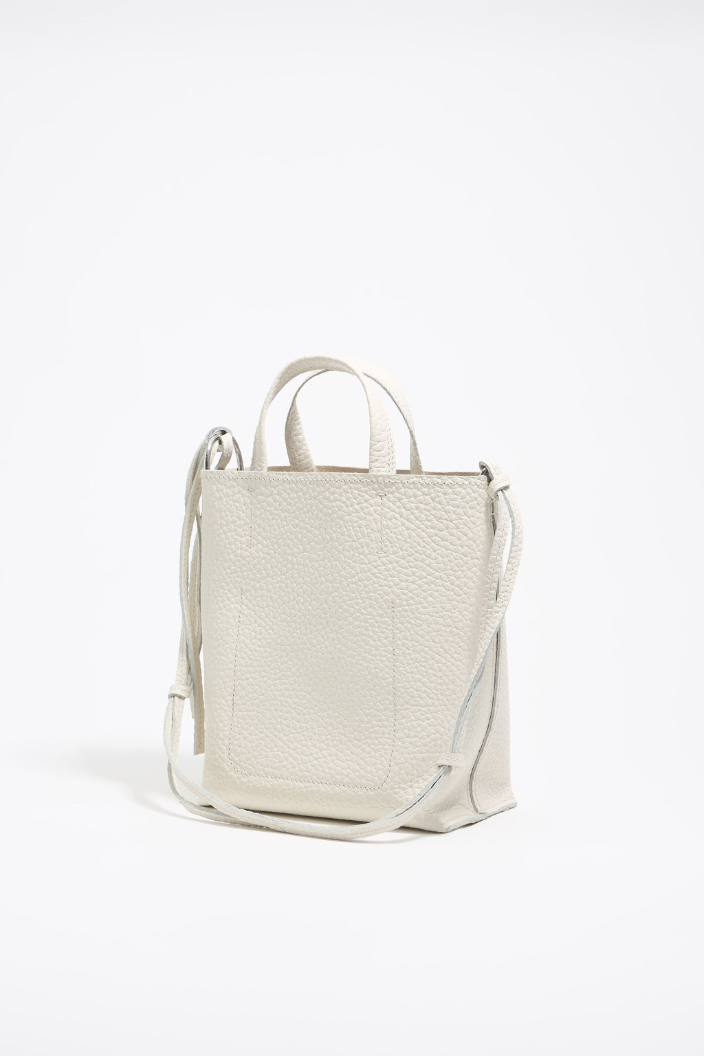 Medium off-white leather bag