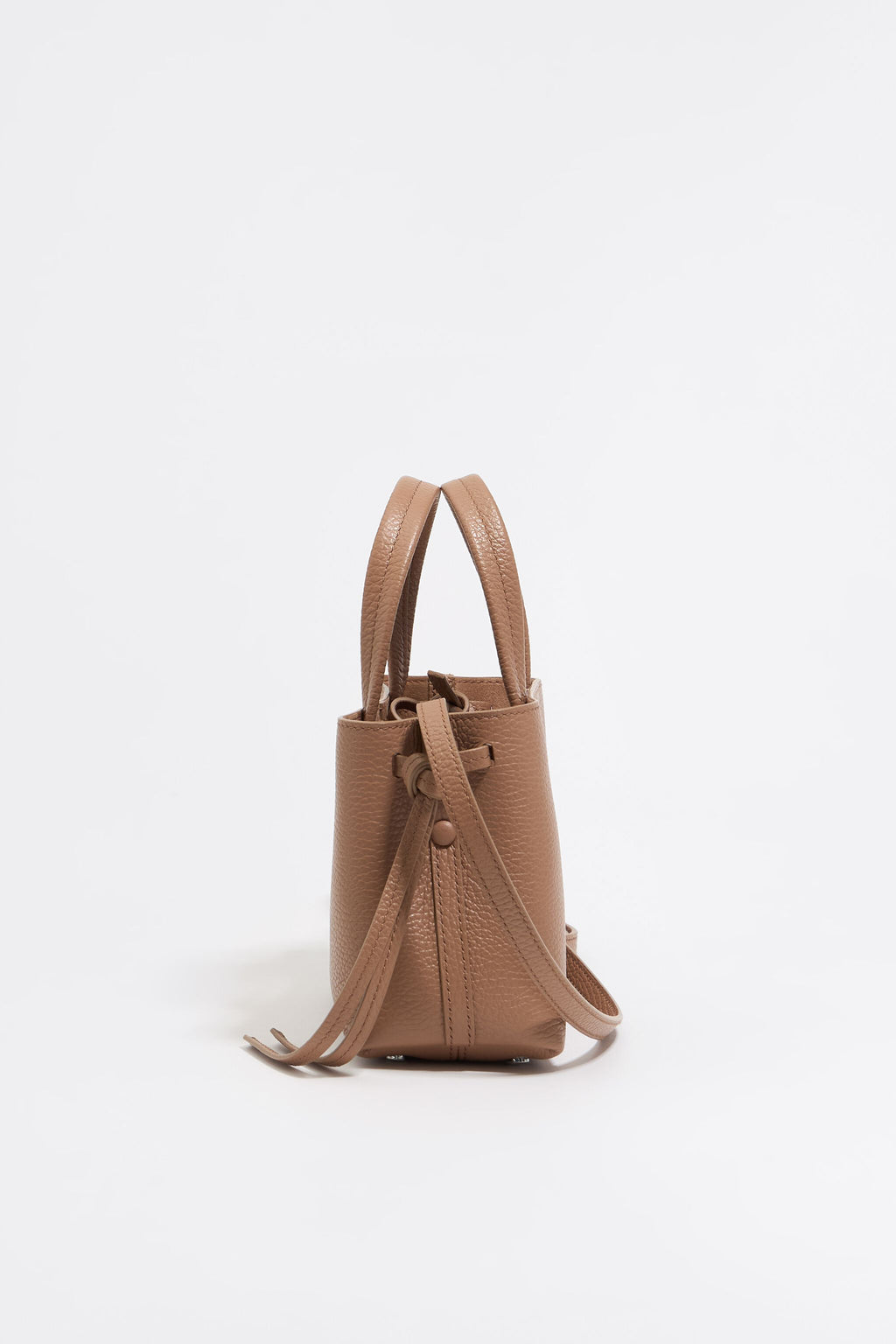 Mini light brown leather Chihuahua bag