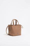 Mini light brown leather Chihuahua bag