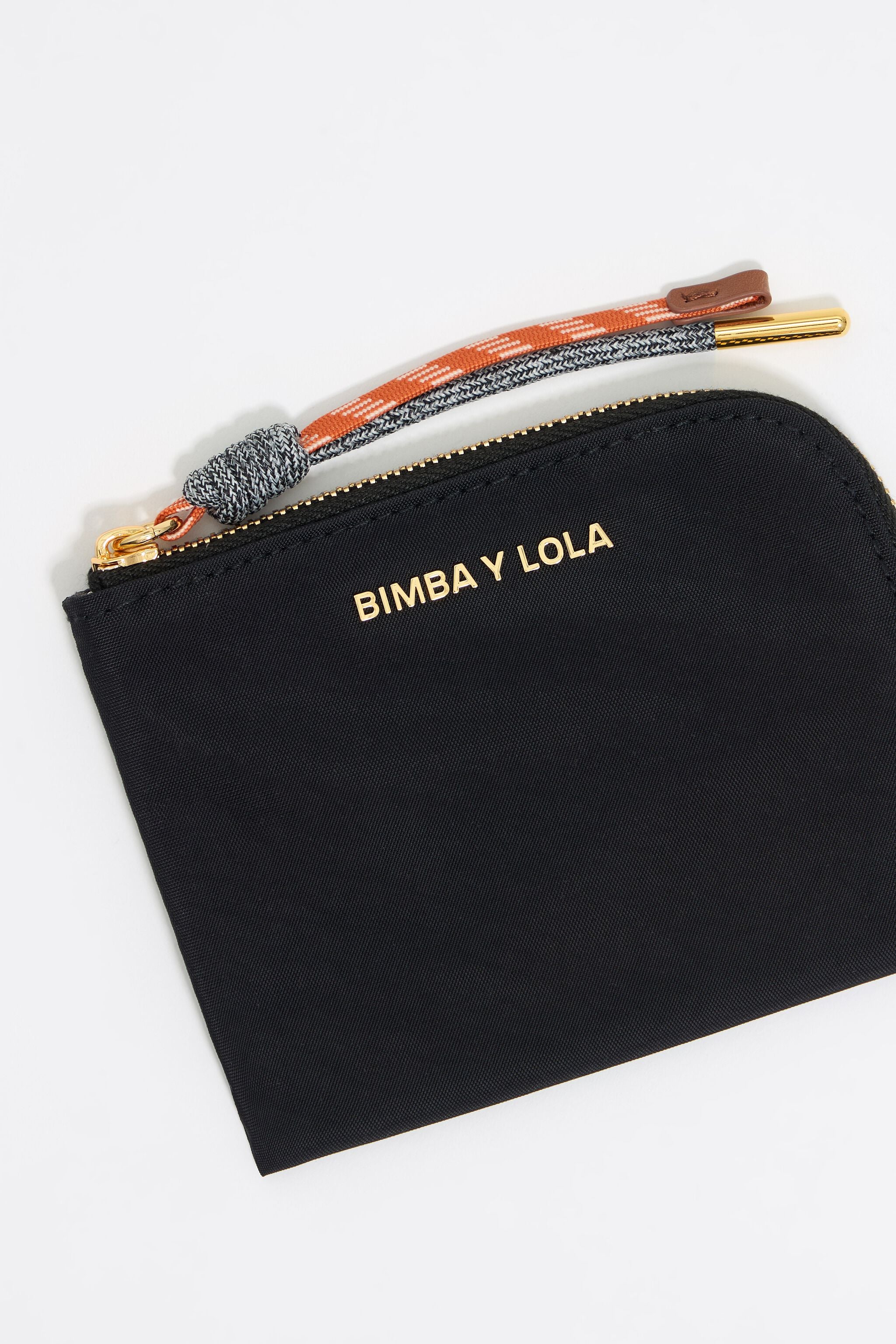Black nylon coin purse