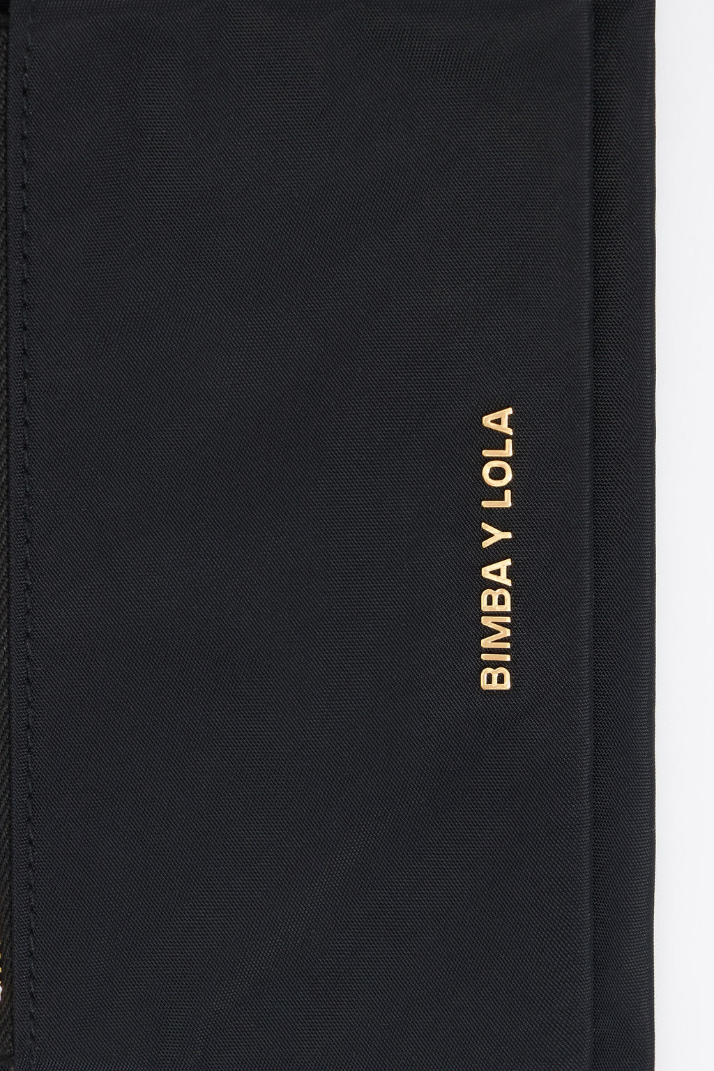 Black nylon double purse