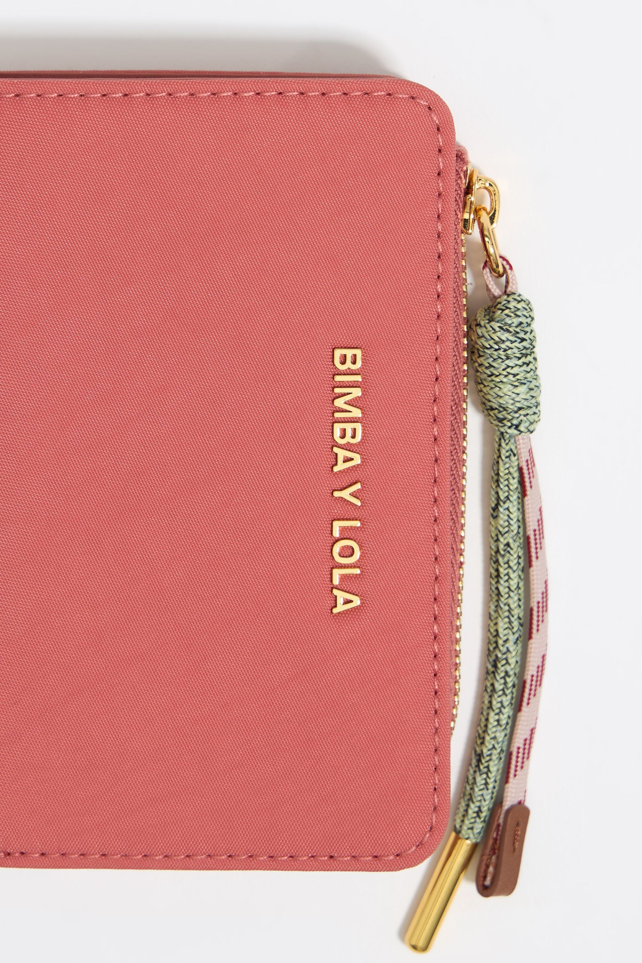 Pink nylon purse
