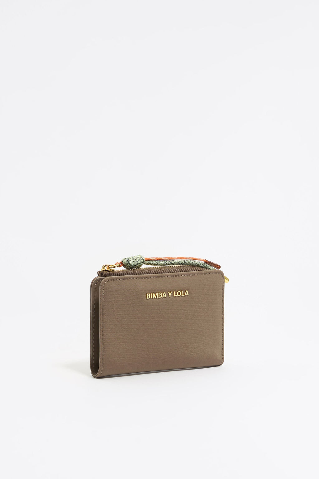 Khaki brown nylon purse