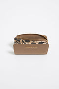 Bark brown nylon purse