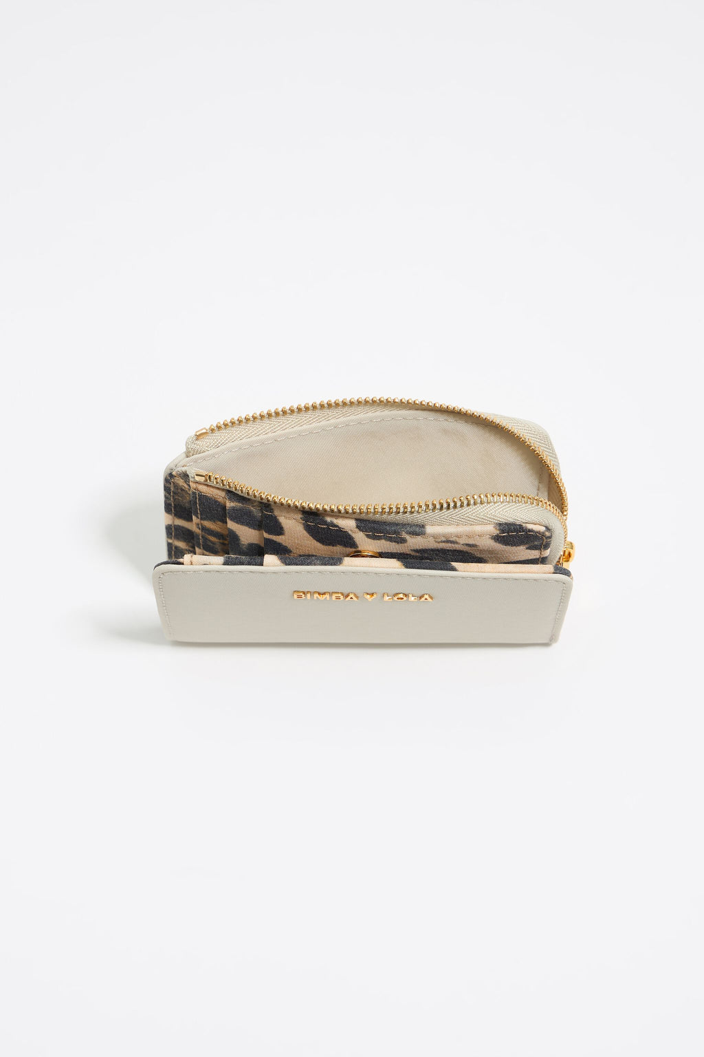 Stone white nylon purse