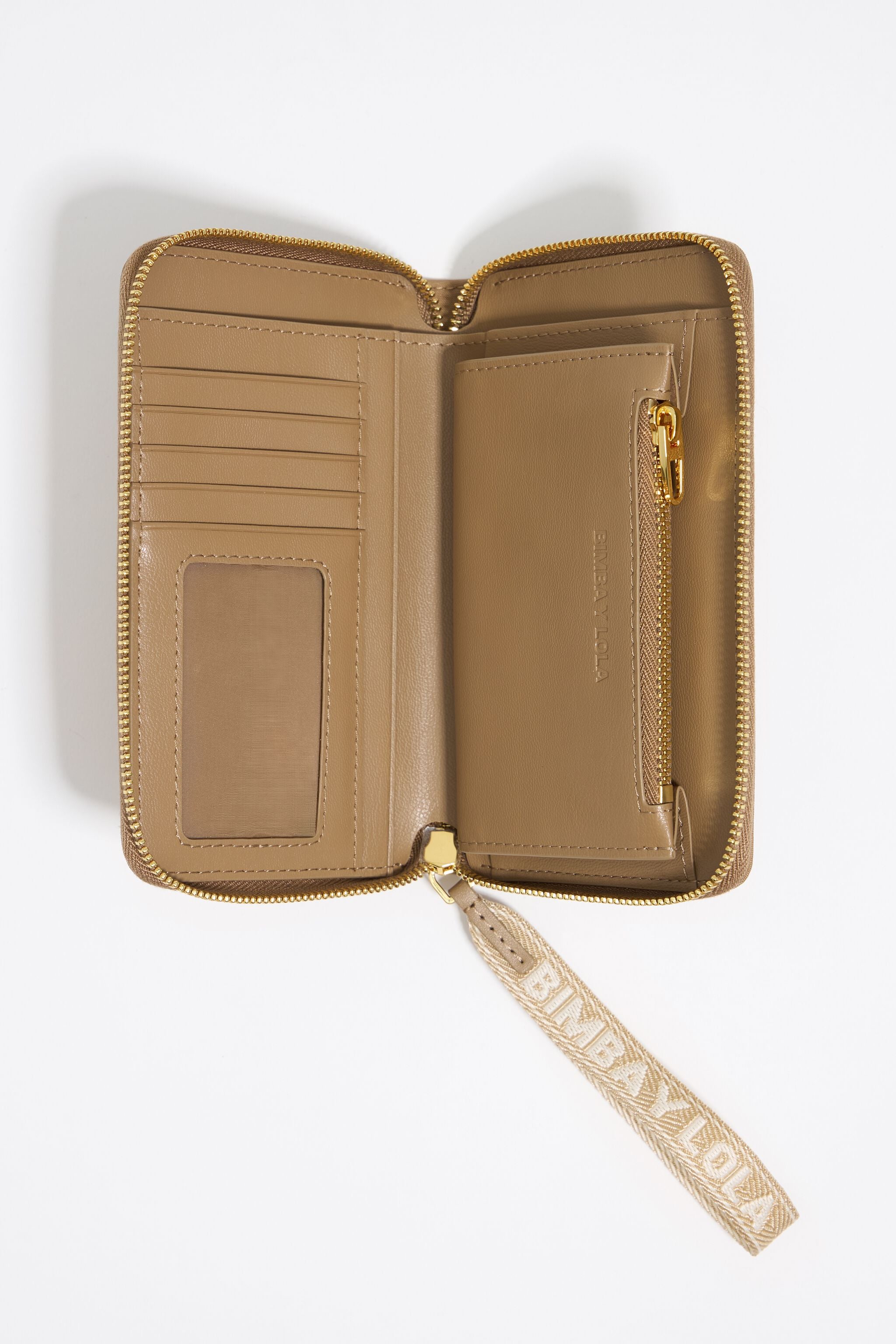 Bark brown nylon wallet