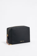 Large black nylon make-up case