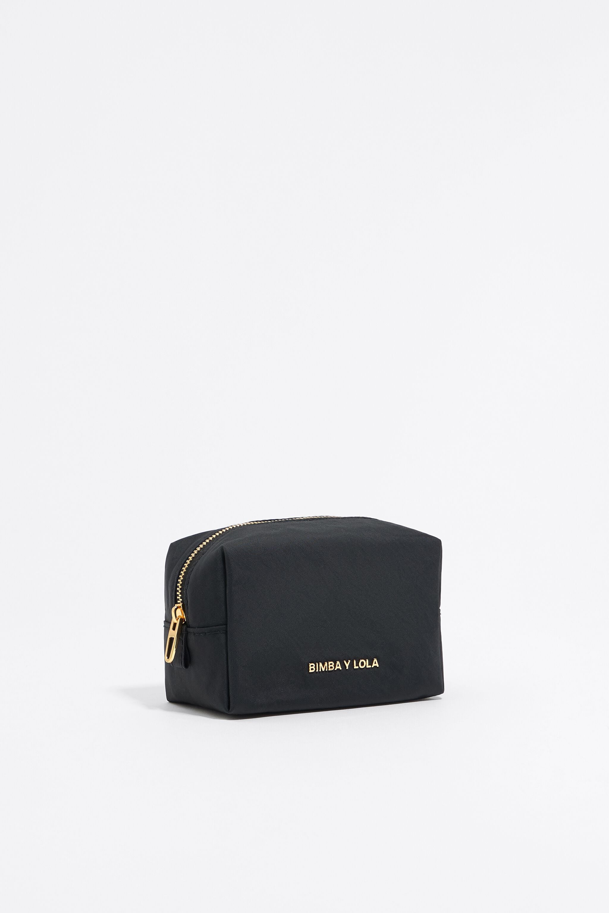 Small black nylon make-up case