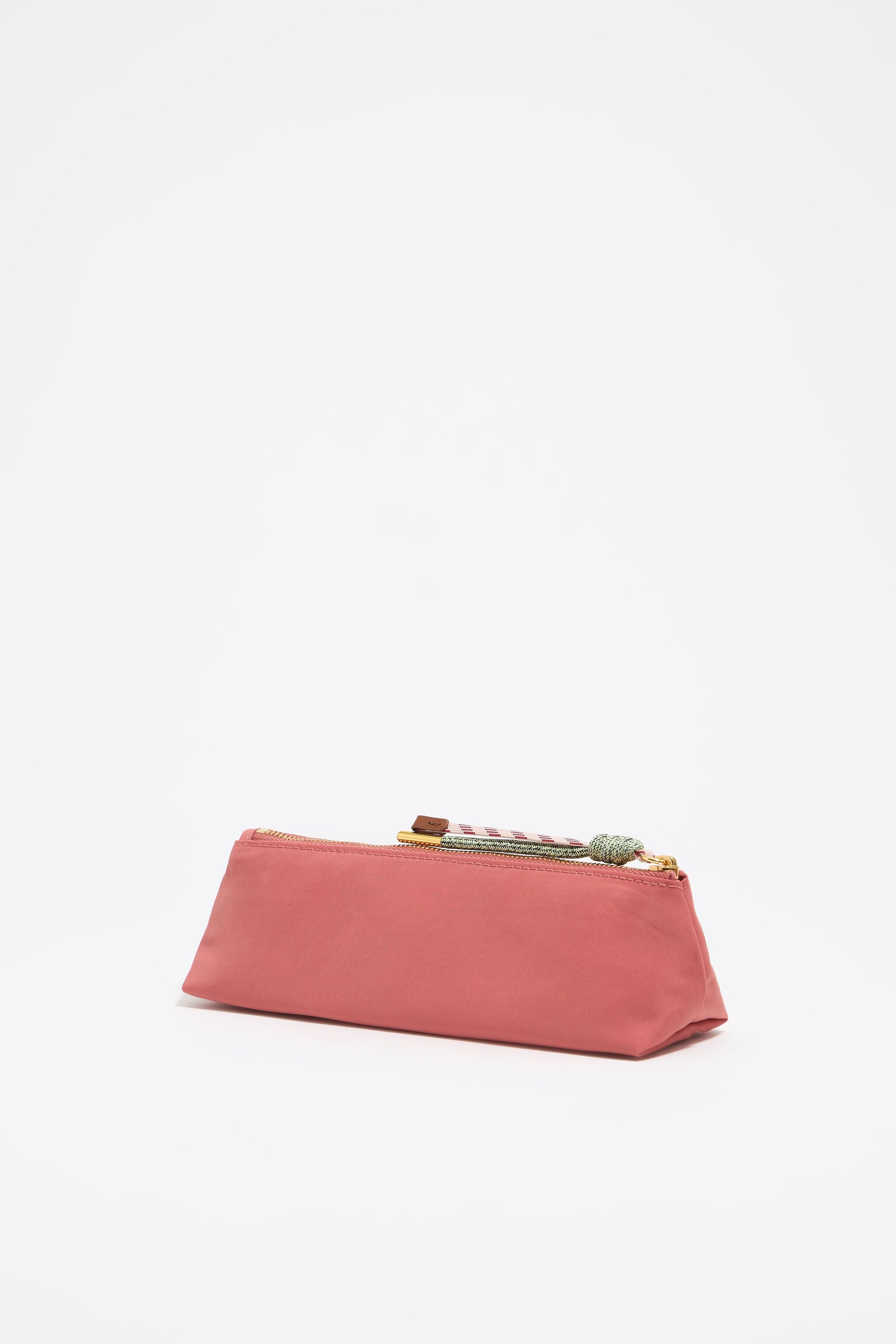 Pink nylon make-up case