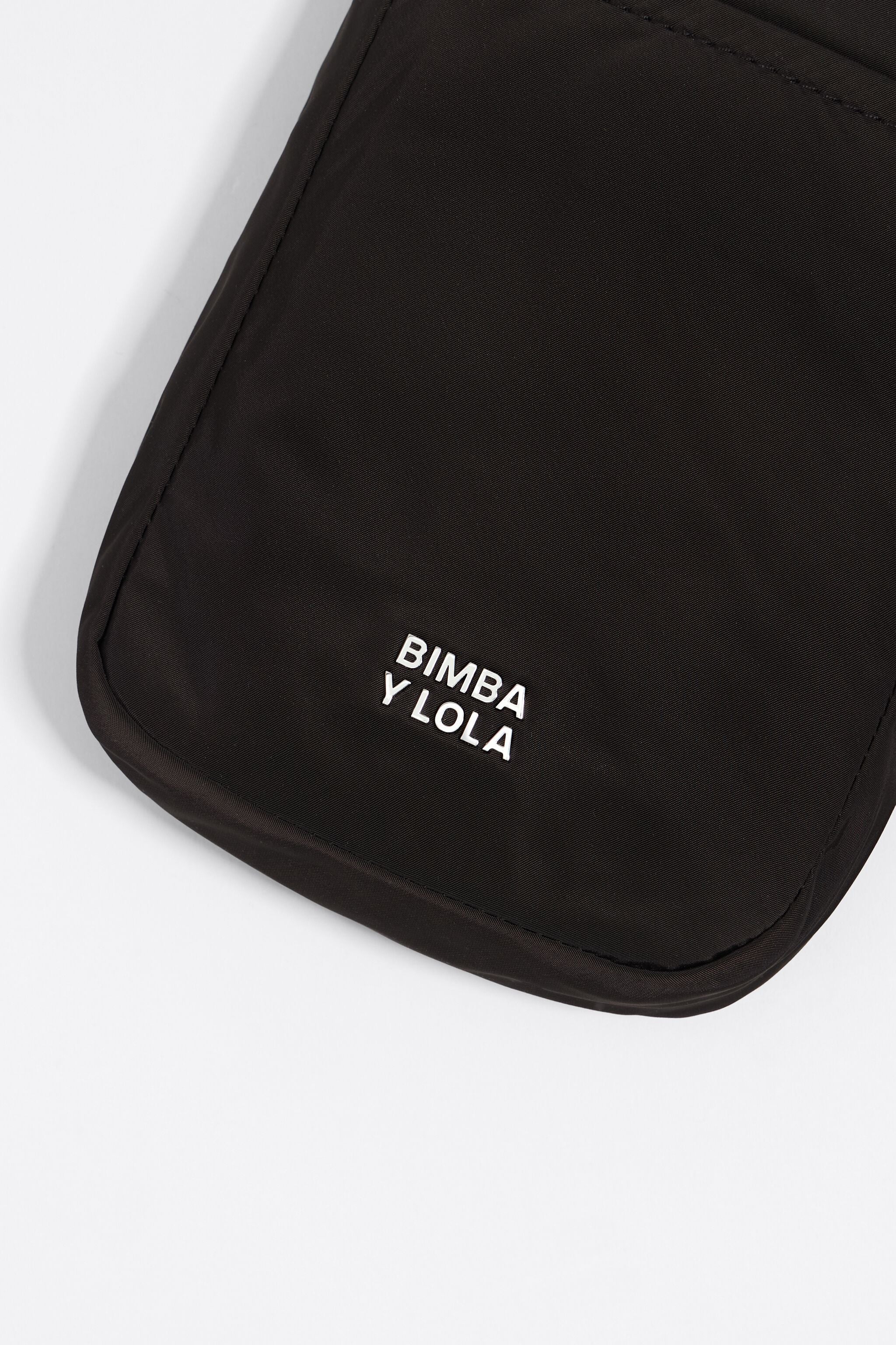 Black nylon mini bag