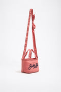 Pink nylon mini shopper bag