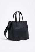 Large black nylon Chihuahua shopper bag