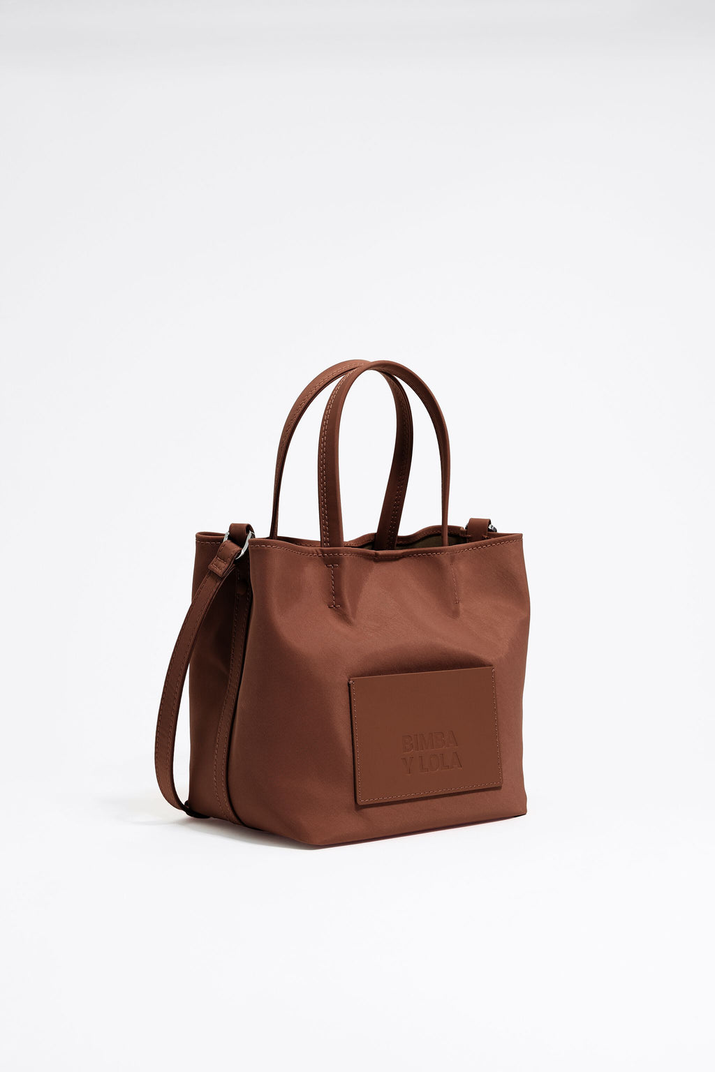 Small brown nylon Chihuahua bag