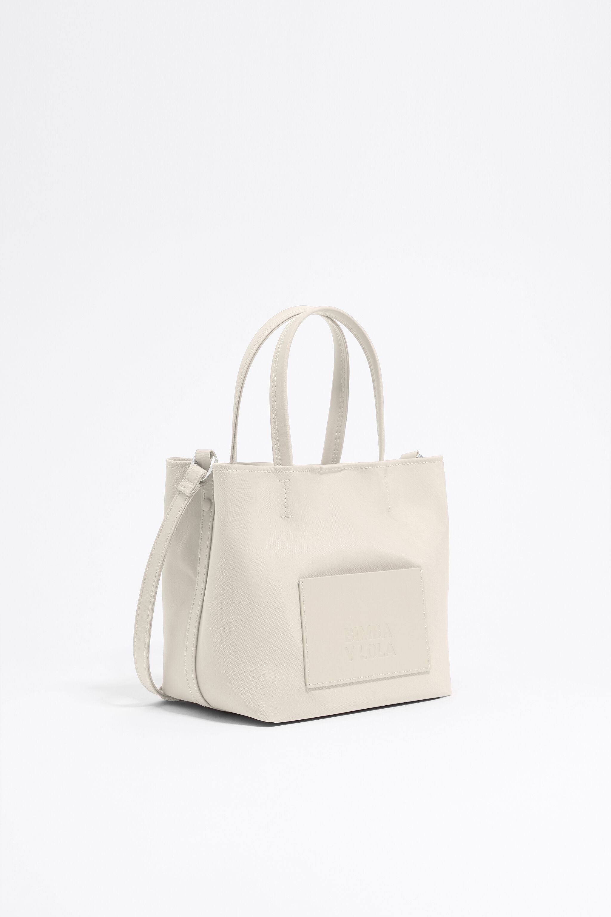 Small stone white nylon Chihuahua bag