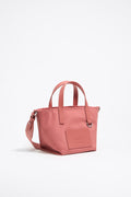 Mini pink nylon shopper bag