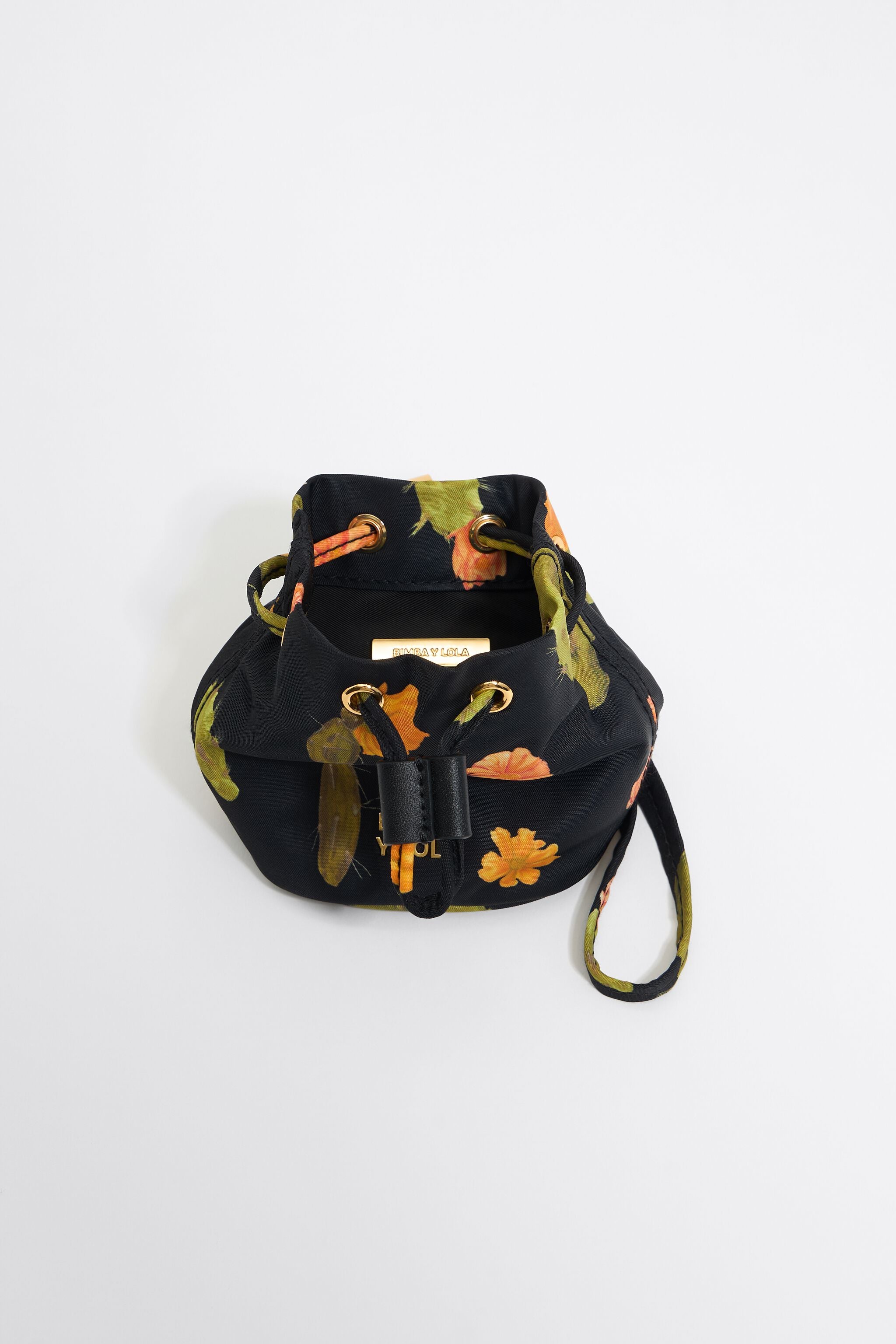 Black Cactus nylon make-up case