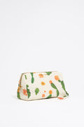 Medium ivory Cactus nylon make-up case