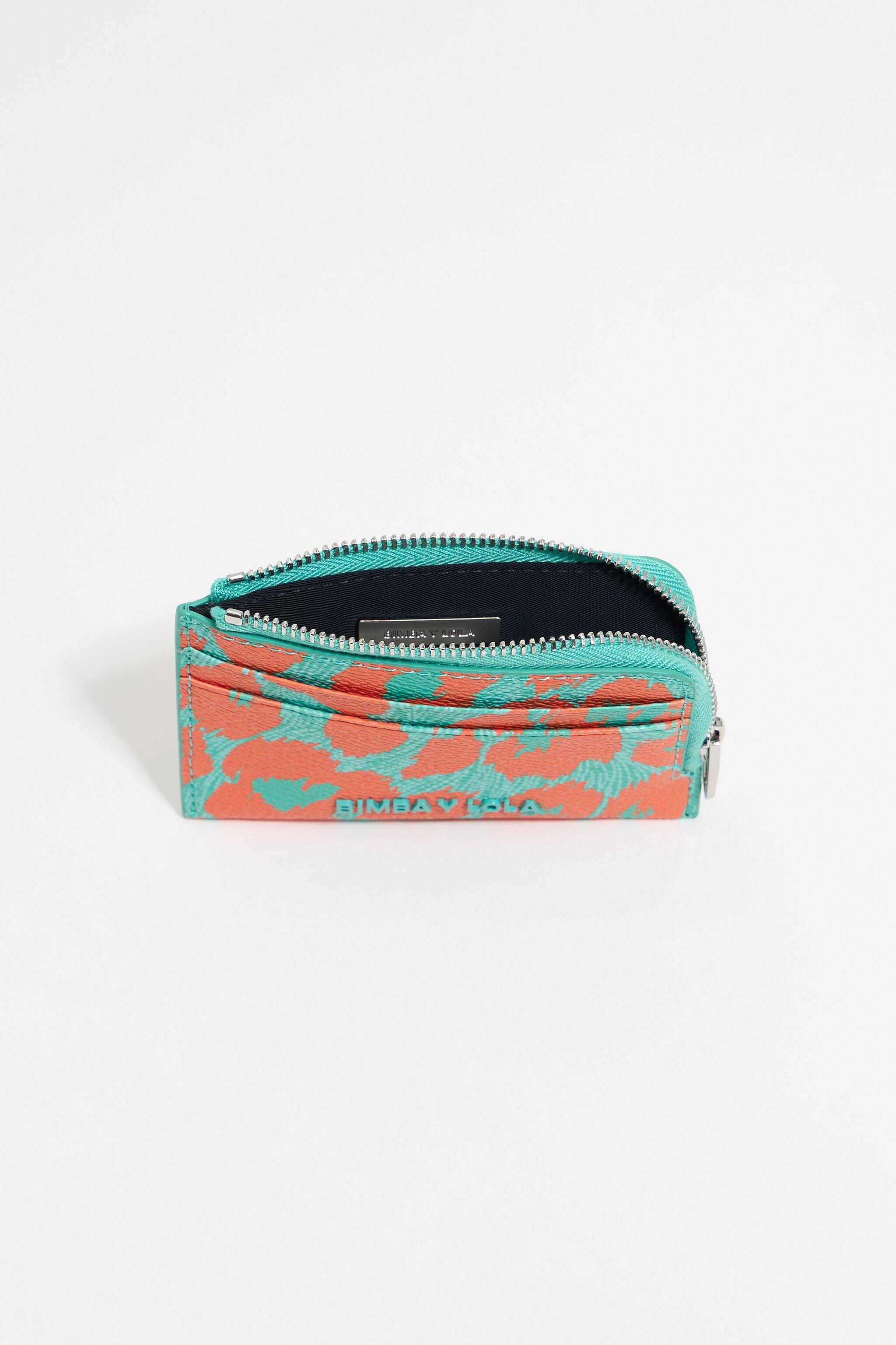 Turquoise Leopard coin purse