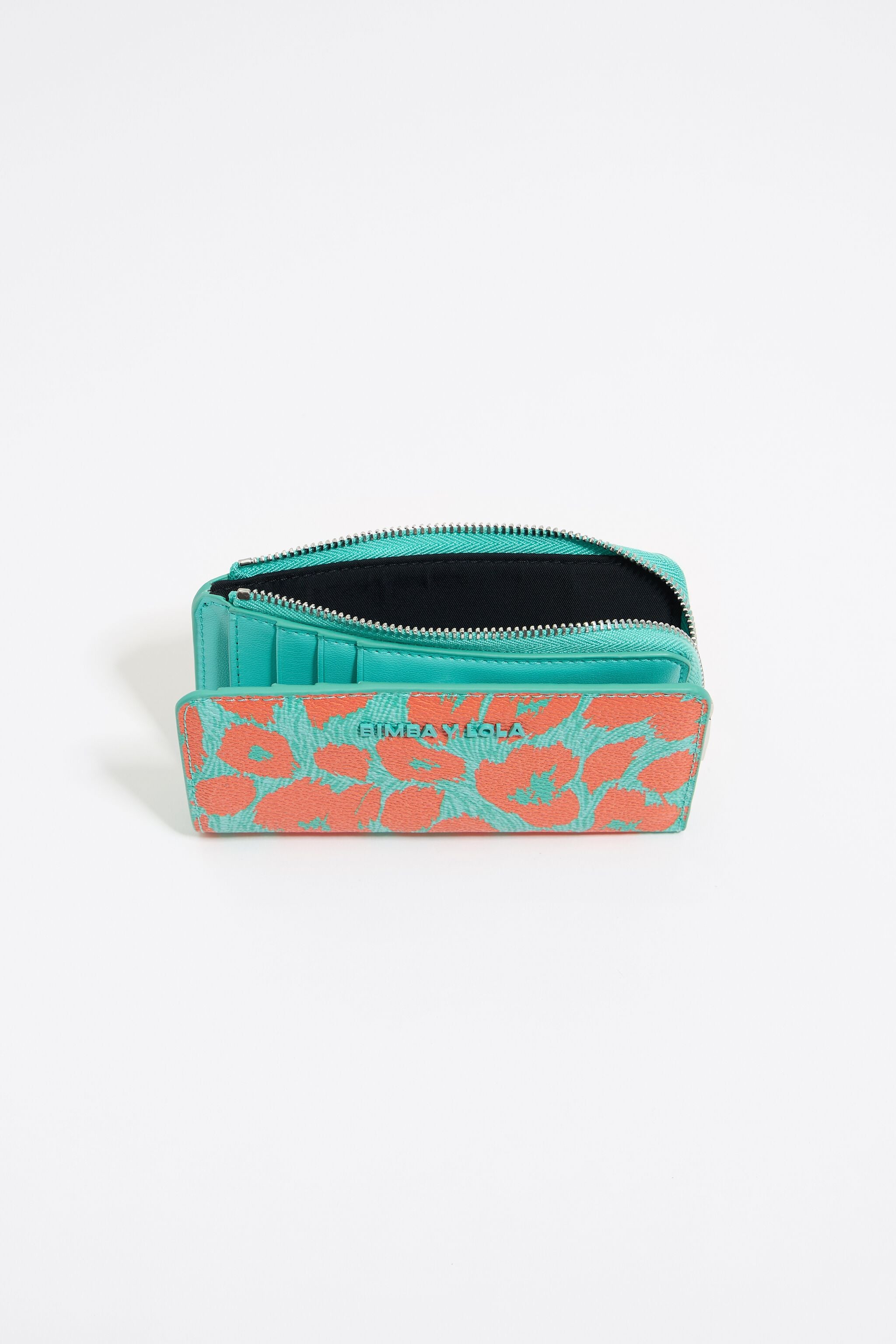 Turquoise Leopard purse
