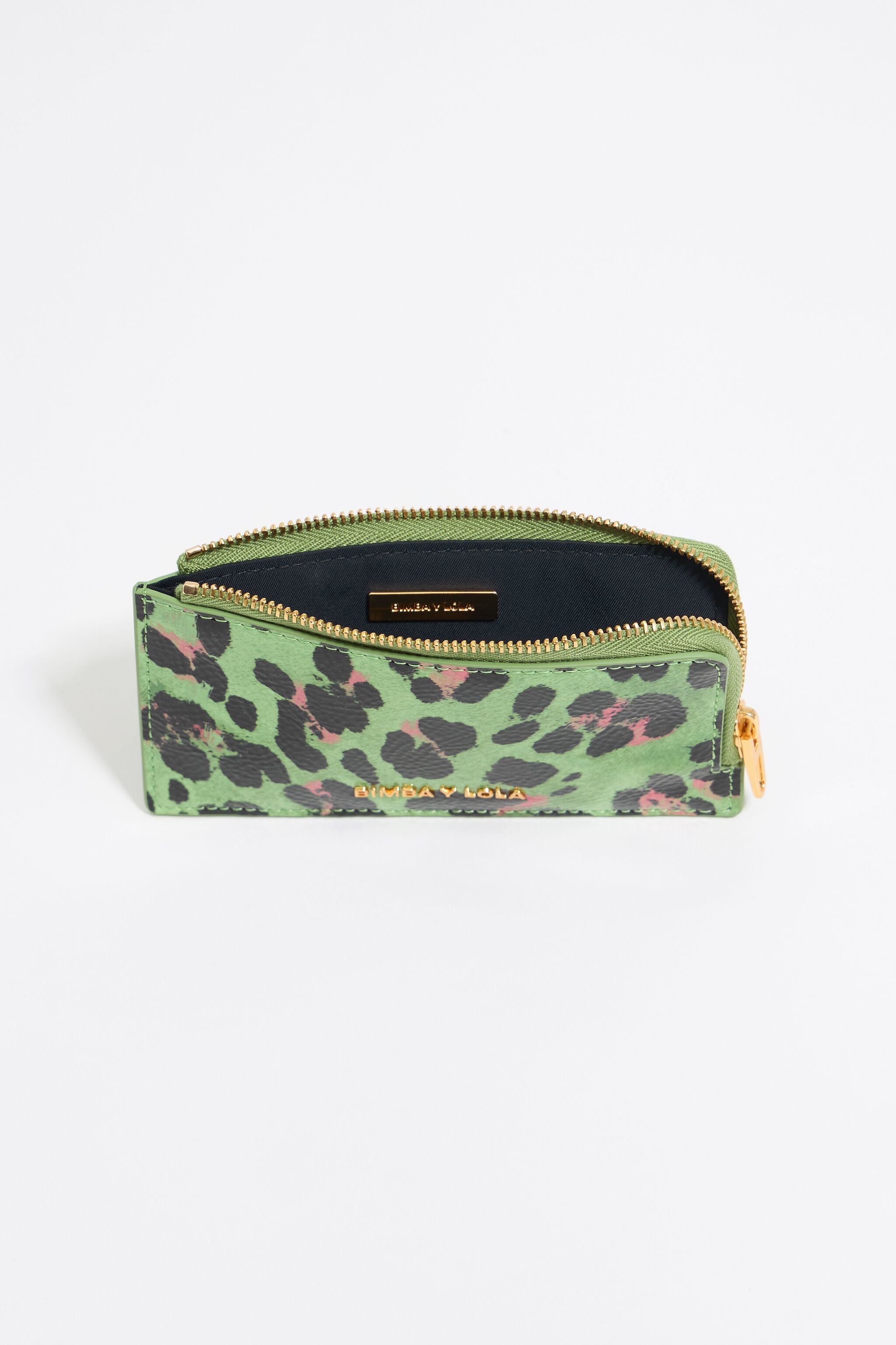 Green Leopard purse
