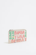 Ivory mock croc BIMBA logos purse