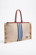 Large ecru shopper bag