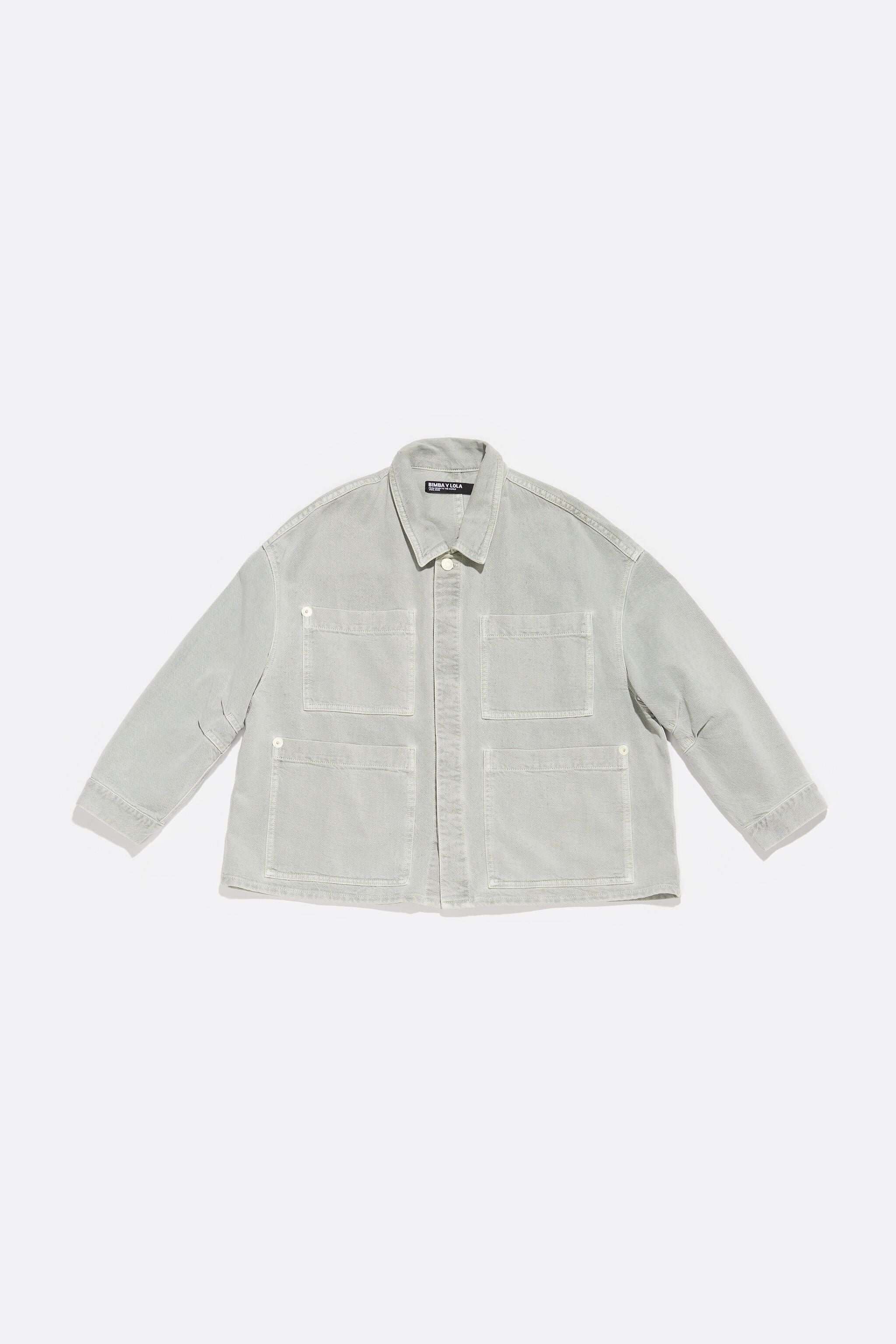 Aquamarine straight denim jacket