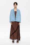 Light blue straight denim jacket