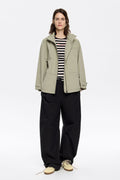 Light khaki A-line trench